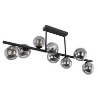 LED-Deckenleuchte Riha max. 3,5 Watt - Schwarz, Design, Glas/Metall (86/30/35,8cm) - Globo