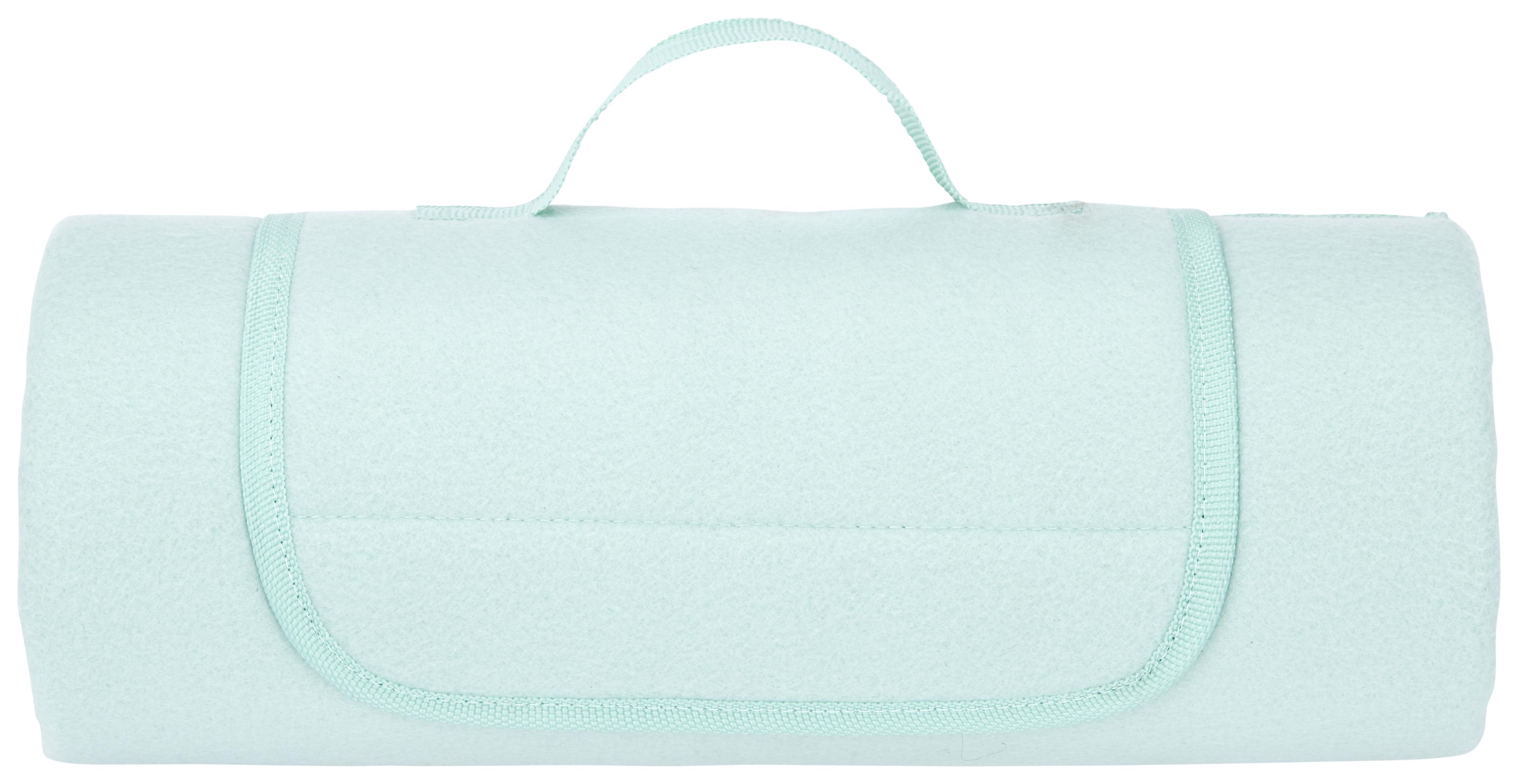 Picknickdecke Uni in Mintgrün ca. 125x150cm - Mintgrün, Textil (125/150cm) - Modern Living