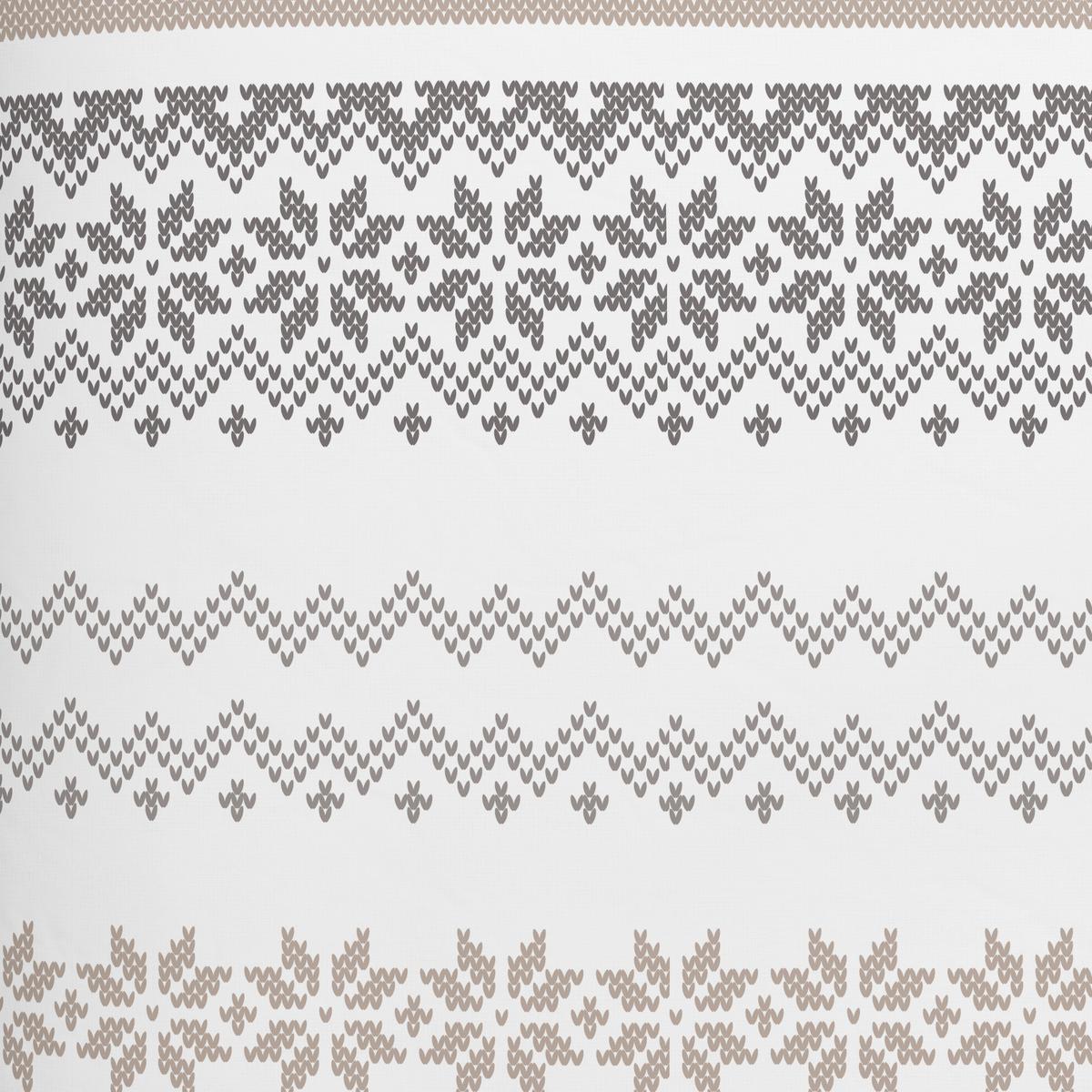 Bettwäsche Snow Rose Grau/Weiß/Beige ca. 135x200cm - Beige/Weiß, Textil (135/200cm) - Mömax