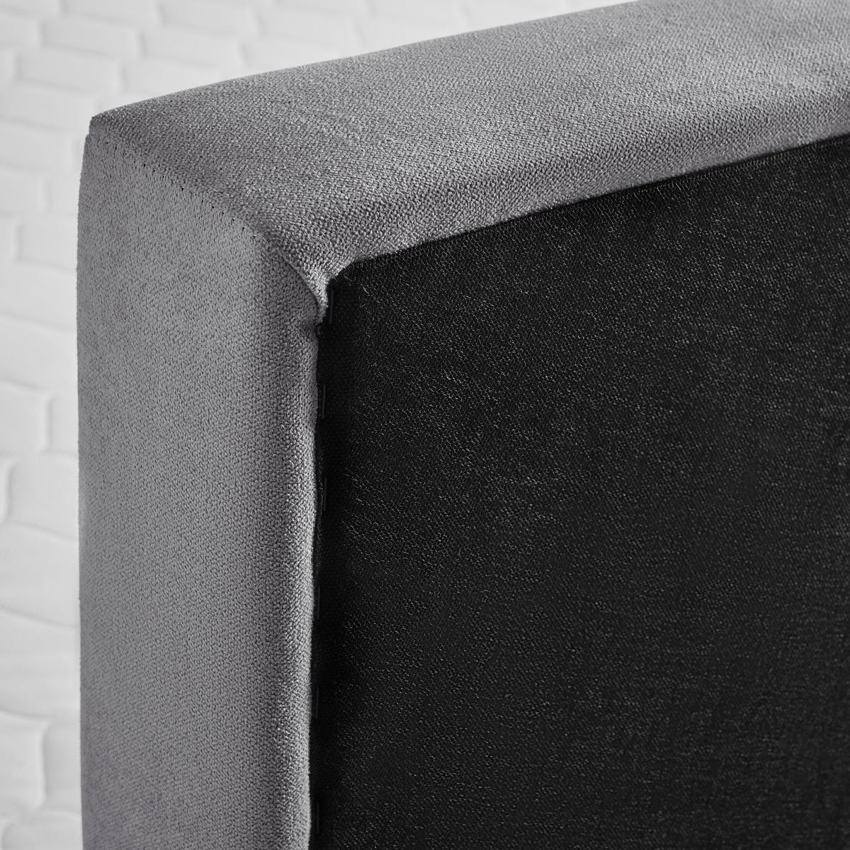 Box Krevet Kiara - siva/crna, Moderno, tekstil/drvo (180/200cm) - Bessagi Home