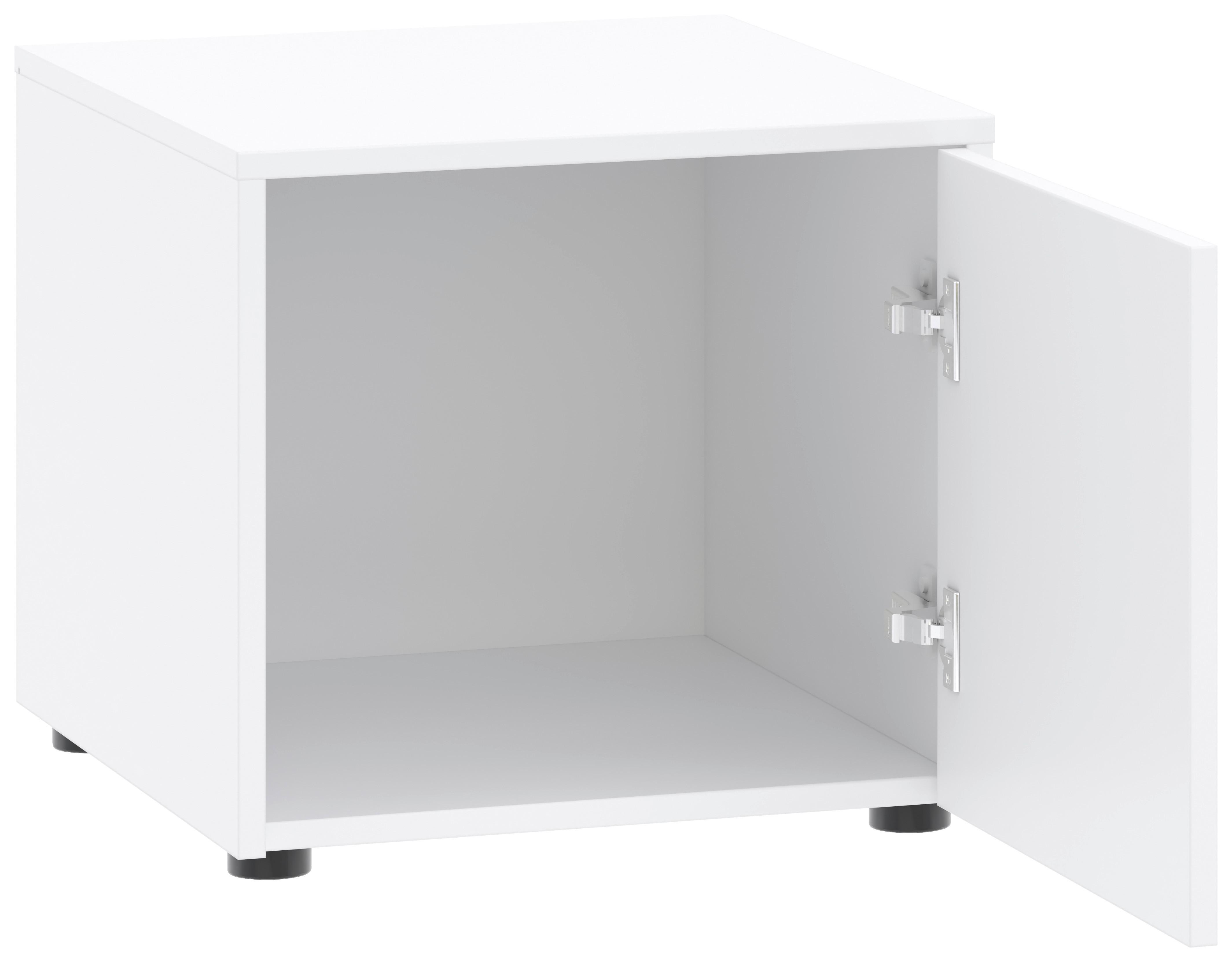 Aufsatzschrank Kivo Weiß - Schwarz/Weiß, MODERN, Holzwerkstoff/Kunststoff (45/39,8/52,1cm) - Based