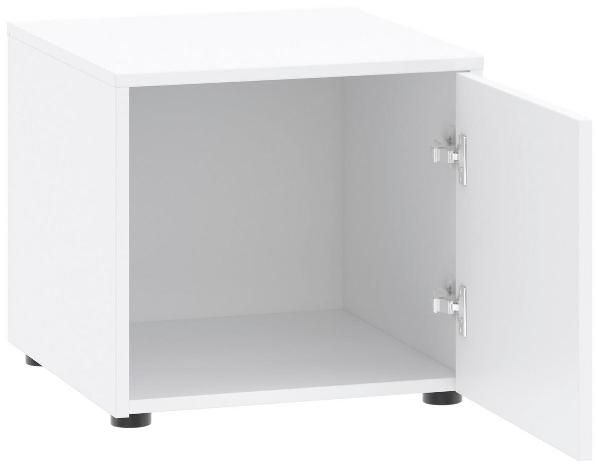 Aufsatzschrank Kivo Weiß - Schwarz/Weiß, MODERN, Holzwerkstoff/Kunststoff (45/39,8/52,1cm) - Based