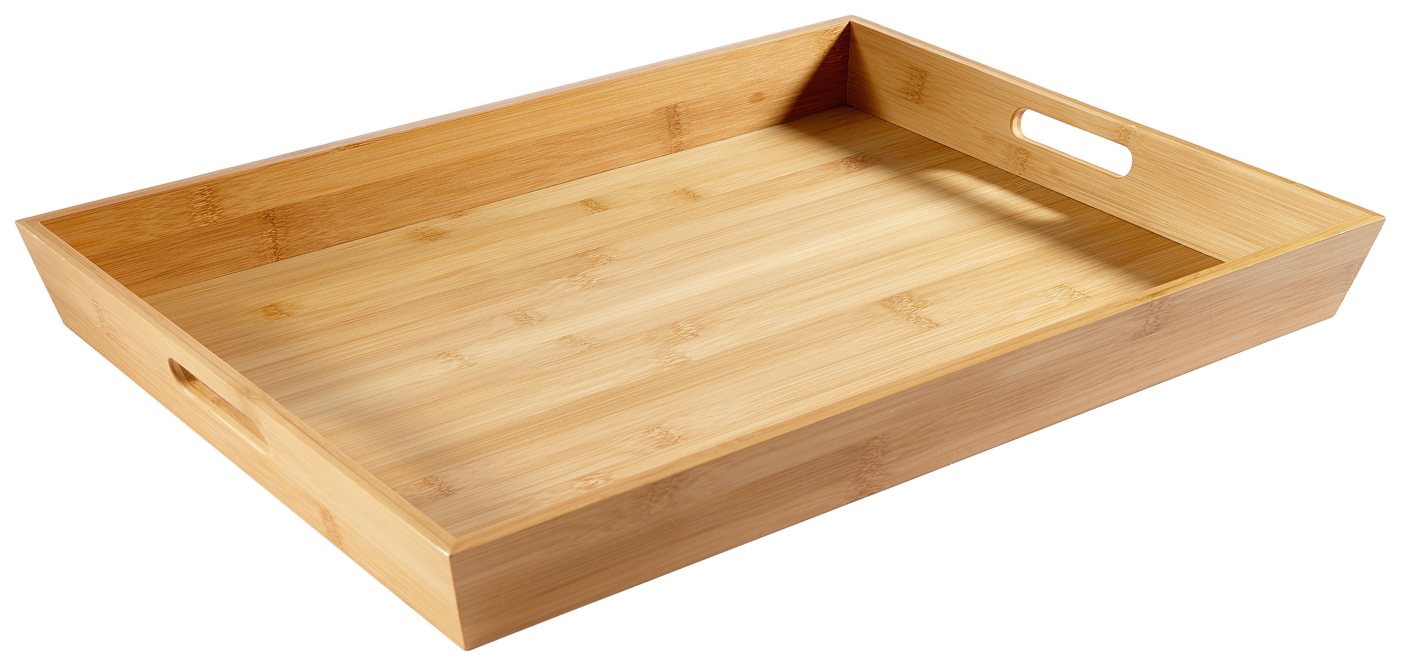 TACA DO SERWOWANIA 586-850 - jasnobrązowy, Basics, drewno (48/35,5/5,5cm) - Justinus