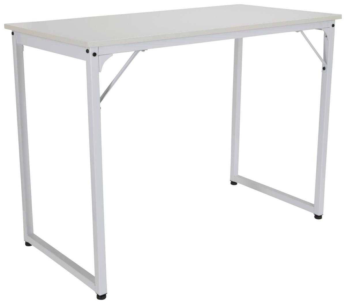 Pisalna Miza Workspace I, Bela - bela, Basics, kovina/leseni material (120/50/74cm) - MID.YOU