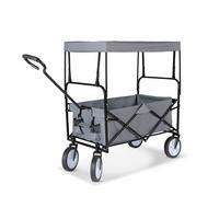Bollerwagen Peter Schwarz/Grau 7-teilig - Schwarz/Grau, KONVENTIONELL, Kunststoff/Textil (117/55/120cm) - Mömax