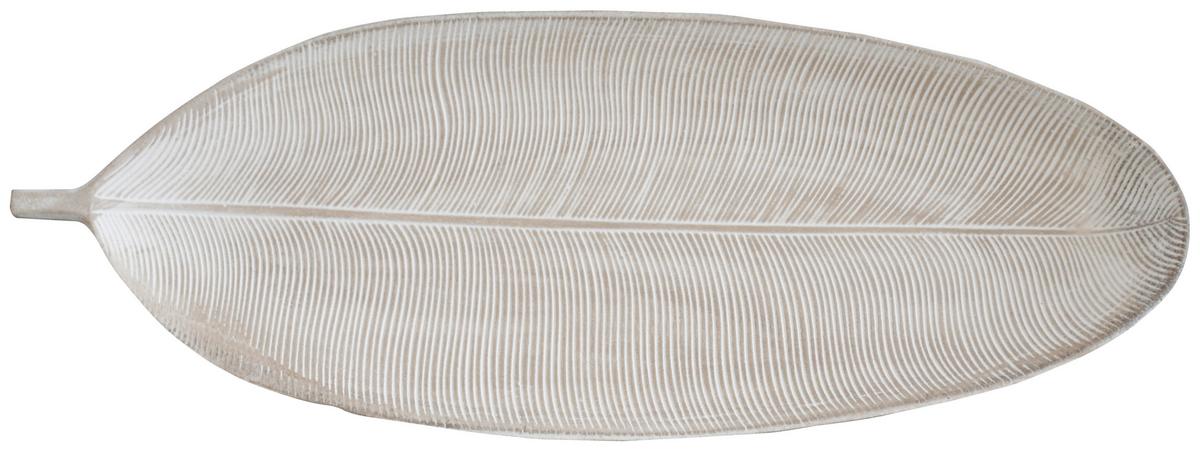 Dekotablett Avaro I in Naturfarben - Naturfarben, Lifestyle, Holzwerkstoff (21/3,5/59cm) - Modern Living