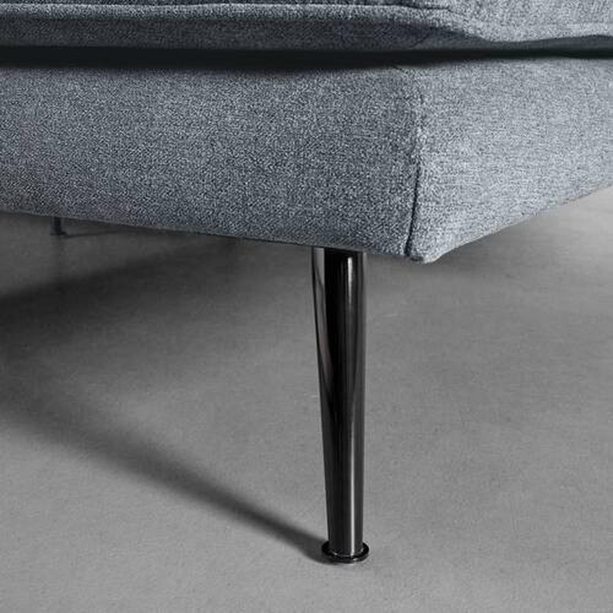 Wohnlandschaft grau, "Dunja" - Grau, Modern, Holz/Textil (295/89/161cm) - Bessagi Home