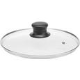 Deckel Robin in Schwarz - Klar/Silberfarben, Glas/Kunststoff (24cm) - Mömax modern living Deckel Robin in Schwarz - Klar/Silberfarben, Glas/Kunststoff (24cm) - Mömax modern living