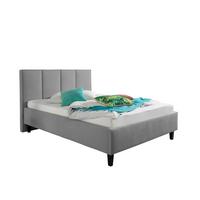 Polsterbett Avola Grau ca. 140x200 cm - Schwarz/Grau, MODERN, Holz/Textil (140/200cm) - Livetastic