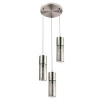 Viseča Svetilka 21000-3hn Annika - barve niklja, Design, kovina/steklo (30/150cm) - Globo
