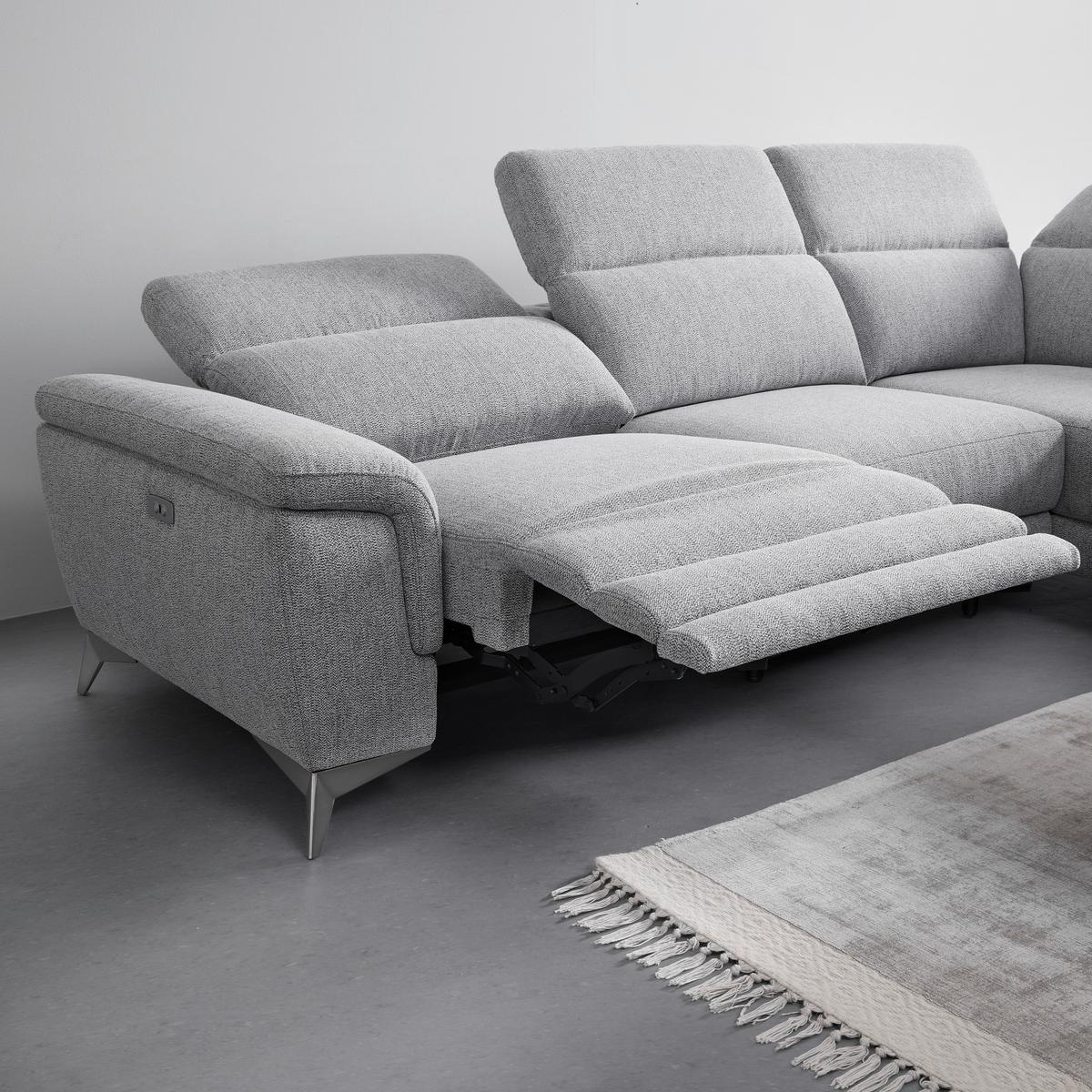 Canapea modulară KÖLN - gri, Modern, textil (283/98/212cm) - Bessagi Home