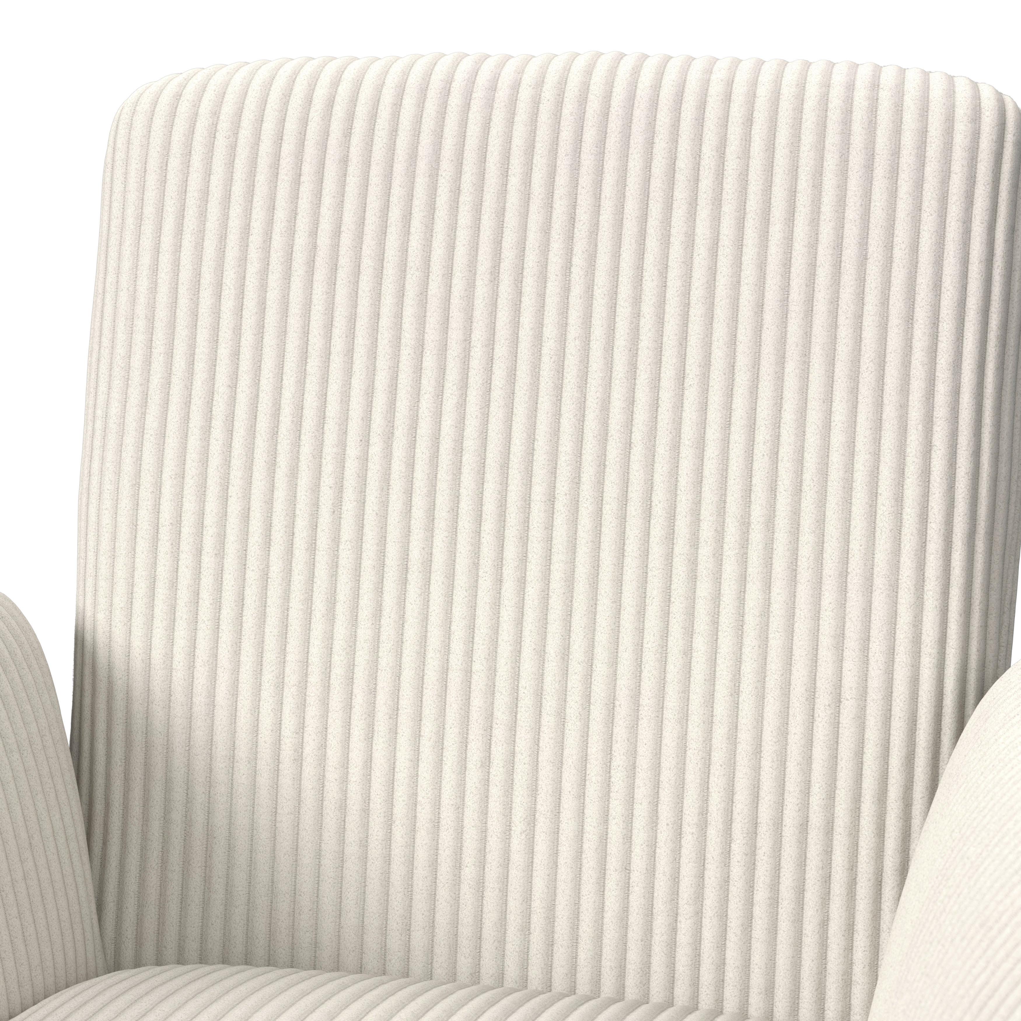 STOL MED ARMSTÖD MAIRO - bokfärgad/cremefärgad, Modern, trä/textil (61,5/86/58,5cm) - Bessagi Home