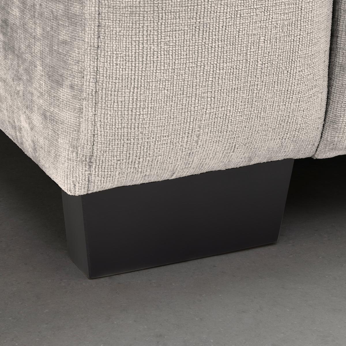 Bigsofa Matteo Creme - Creme/Schwarz, MODERN, Holz (246/93/124cm) - Based