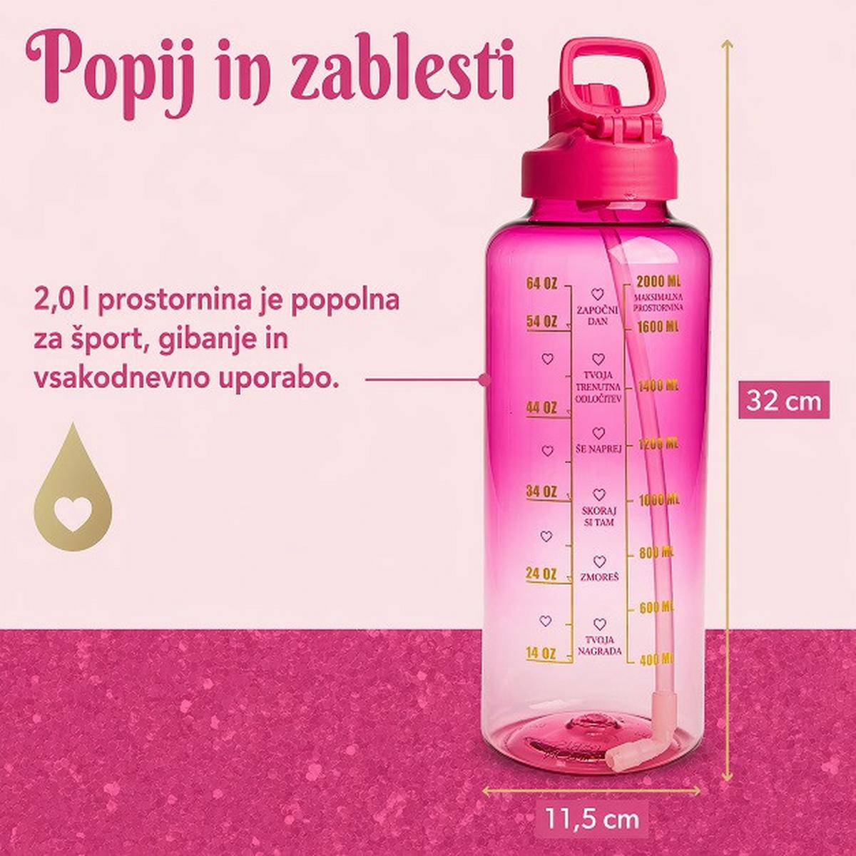 Steklenička Paris Hilton - pink, Design, umetna masa (12/12/32cm) - Paris Hilton