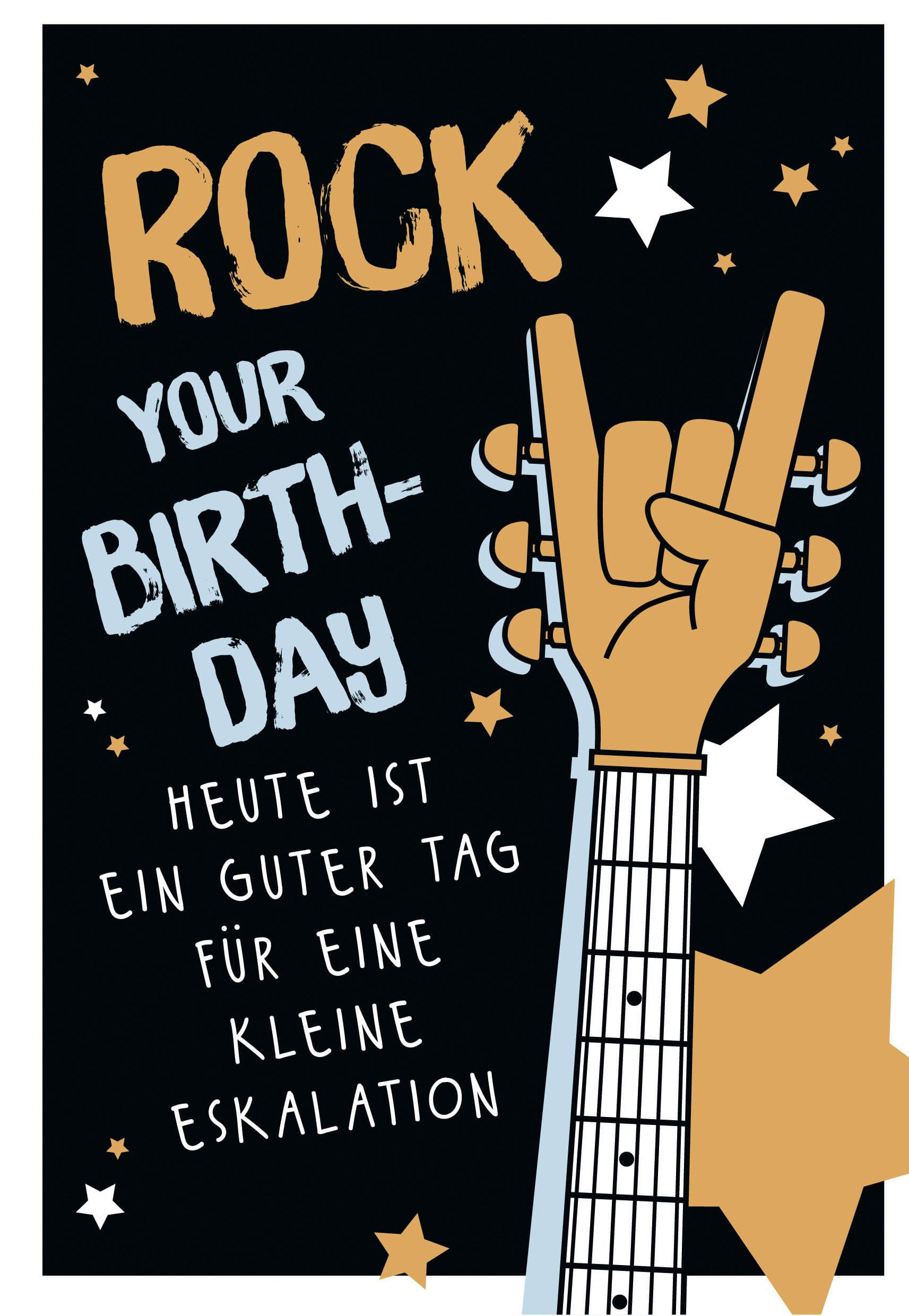 Glückwunschkarte Edelschwarz Multicolor - Basics, Papier (18/13cm)