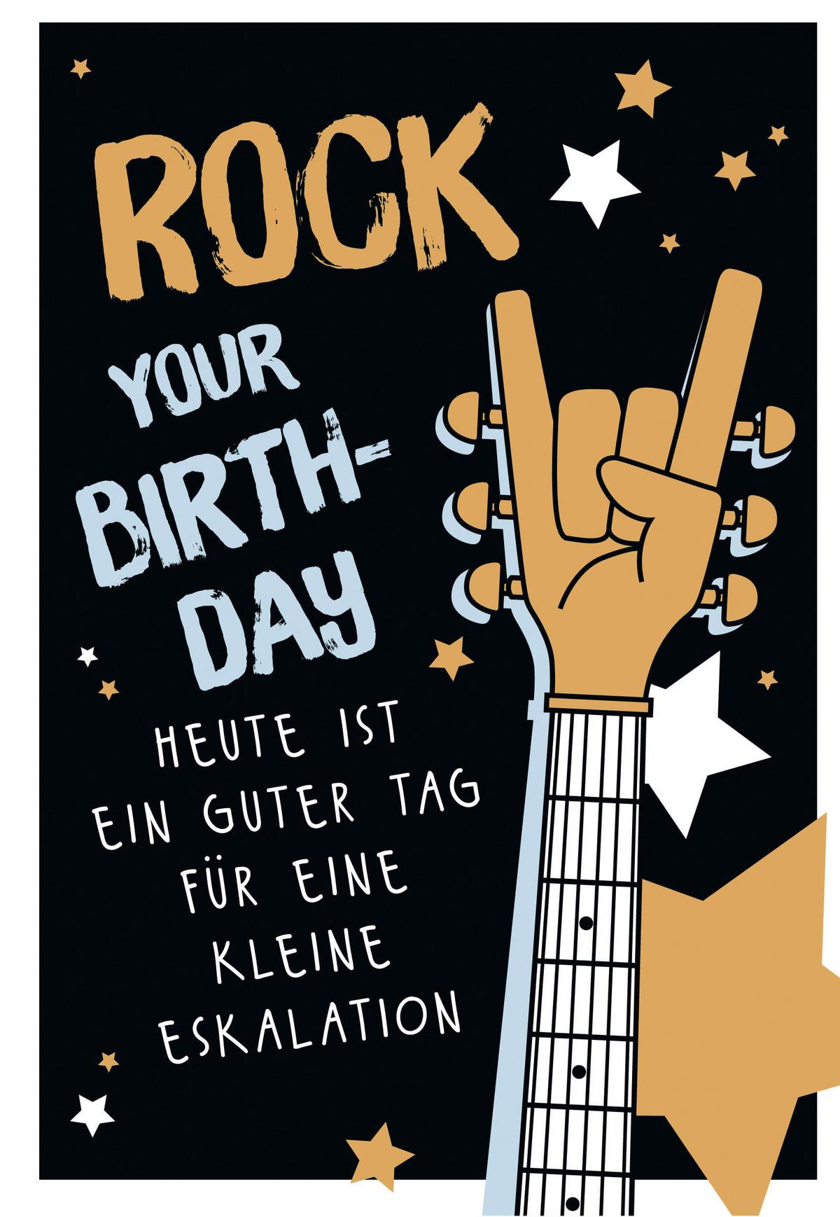 Glückwunschkarte Edelschwarz Multicolor - Basics, Papier (18/13cm)