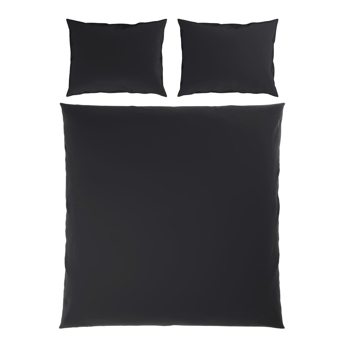 Posteljnina Xenia Uni Xxl, Črna, 2x60/80, 200/200 - črna, Moderno, tekstil (200/200cm) - Premium Living