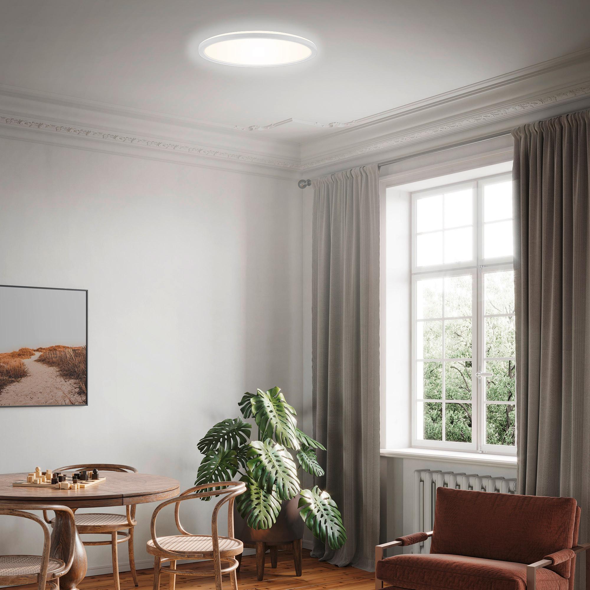 PANEL LED 7079-016 SLIM - biały, Basics, tworzywo sztuczne (29,3/2,8cm)