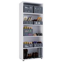 SCHUHSCHRANK VANDOL I 5 OT - Weiss/Schwarz, Design, Holzwerkstoff/Kunststoff (71/180/37cm) - MID.YOU