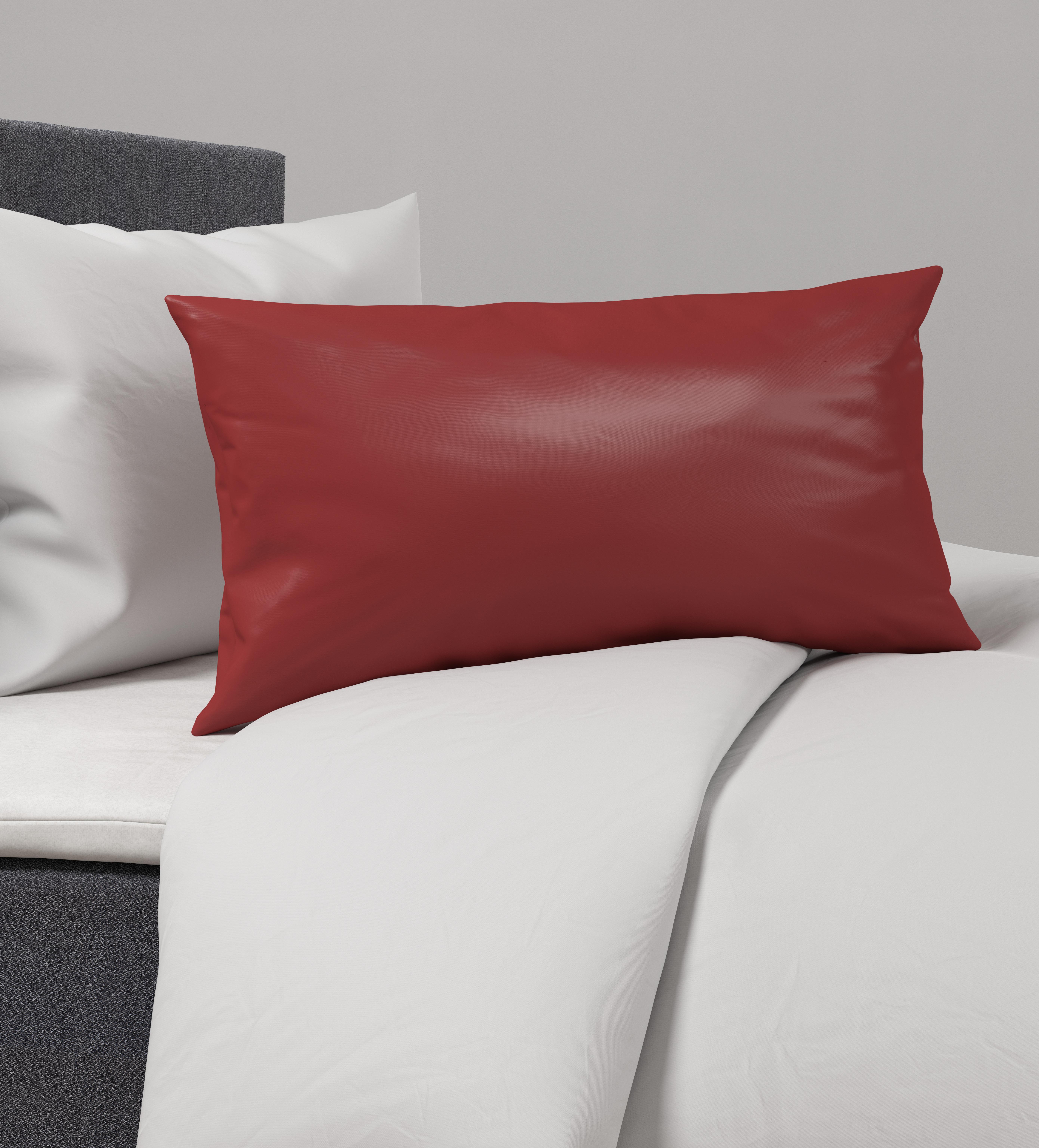 Kissenhüllen Alex Uni in Terra Cotta ca. 40x60cm - Terracotta, MODERN, Textil (40/60cm) - Premium Living