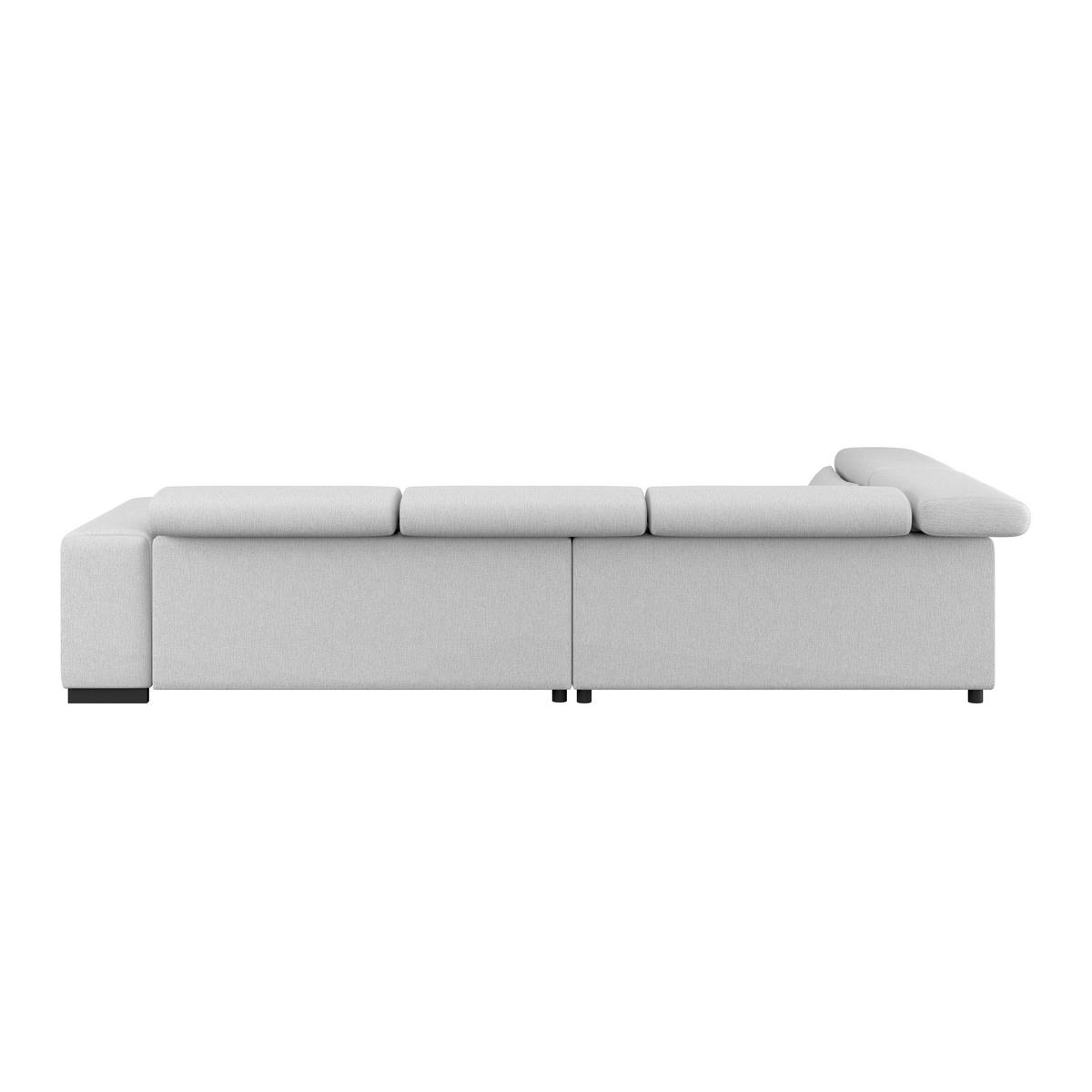 Kutna Garnitura Matera - svijetlo siva/crna, Trend, tekstil/drvo (226/311cm)