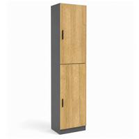 Aktenschrank Dilos L - Honigeiche/Anthrazit, Modern, Holzwerkstoff (38/183/32cm) - MID.YOU