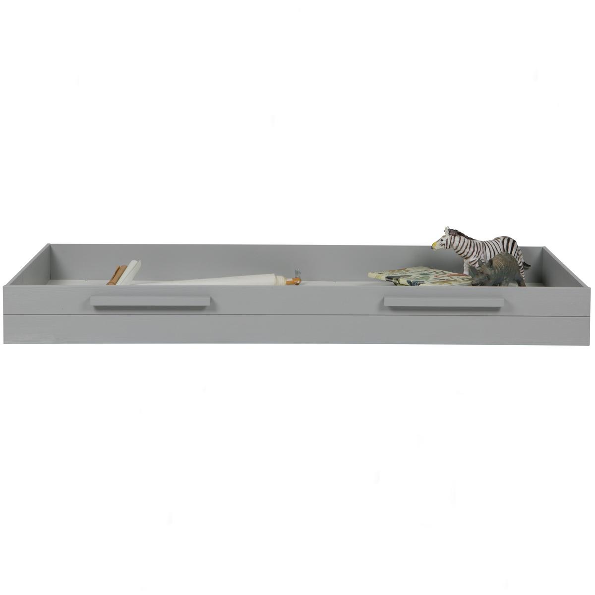 Bettkasten Dennis Grau - Grau, Design, Holz (198/21/91cm) - Livetastic