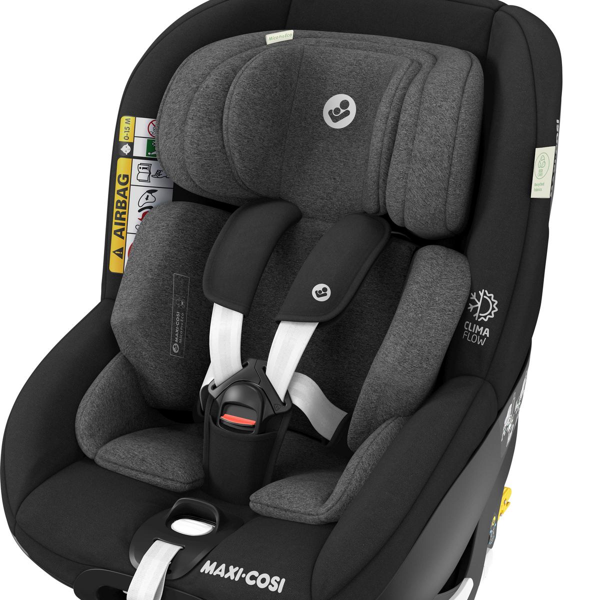 DZIECIĘCY FOTELIK SAMOCHODOWY 8515671110 MICA PRO ECO - czarny, Basics, tworzywo sztuczne/metal (44,2/64,8/68,3cm) - Maxi-Cosi