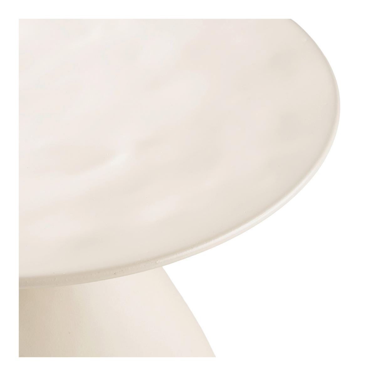 Beistelltisch Calais Creme ca. 36x36x50 cm - Creme, Design, Metall (36/36/50cm) - MID.YOU
