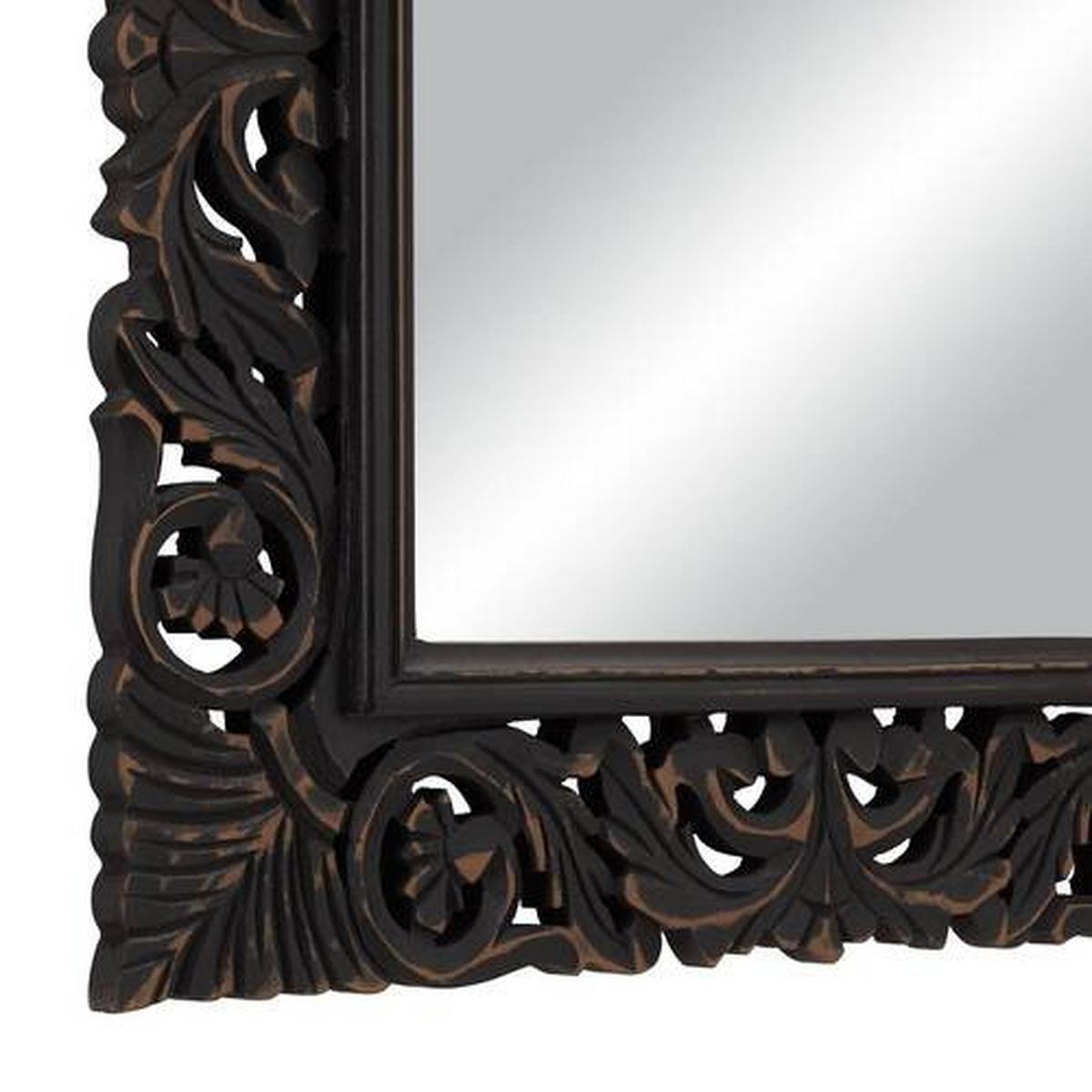 Wandspiegel Anyala in Schwarz - Schwarz, Lifestyle, Holzwerkstoff (60/60/2,5cm) - Premium Living