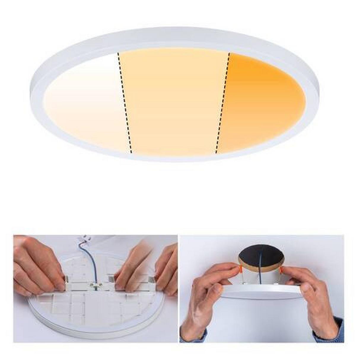 LED-Paneel Areo VariFit in Weiß max. 20 Watt - Weiß, Basics, Kunststoff (23,0cm) - Paulmann
