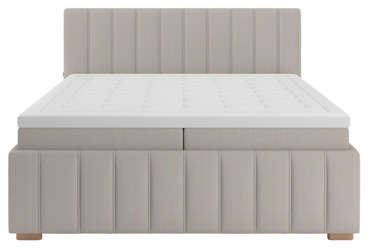 Box Ágy Pretty - bézs, Konventionell, faalapú anyag/textil (160/200cm) - Mömax