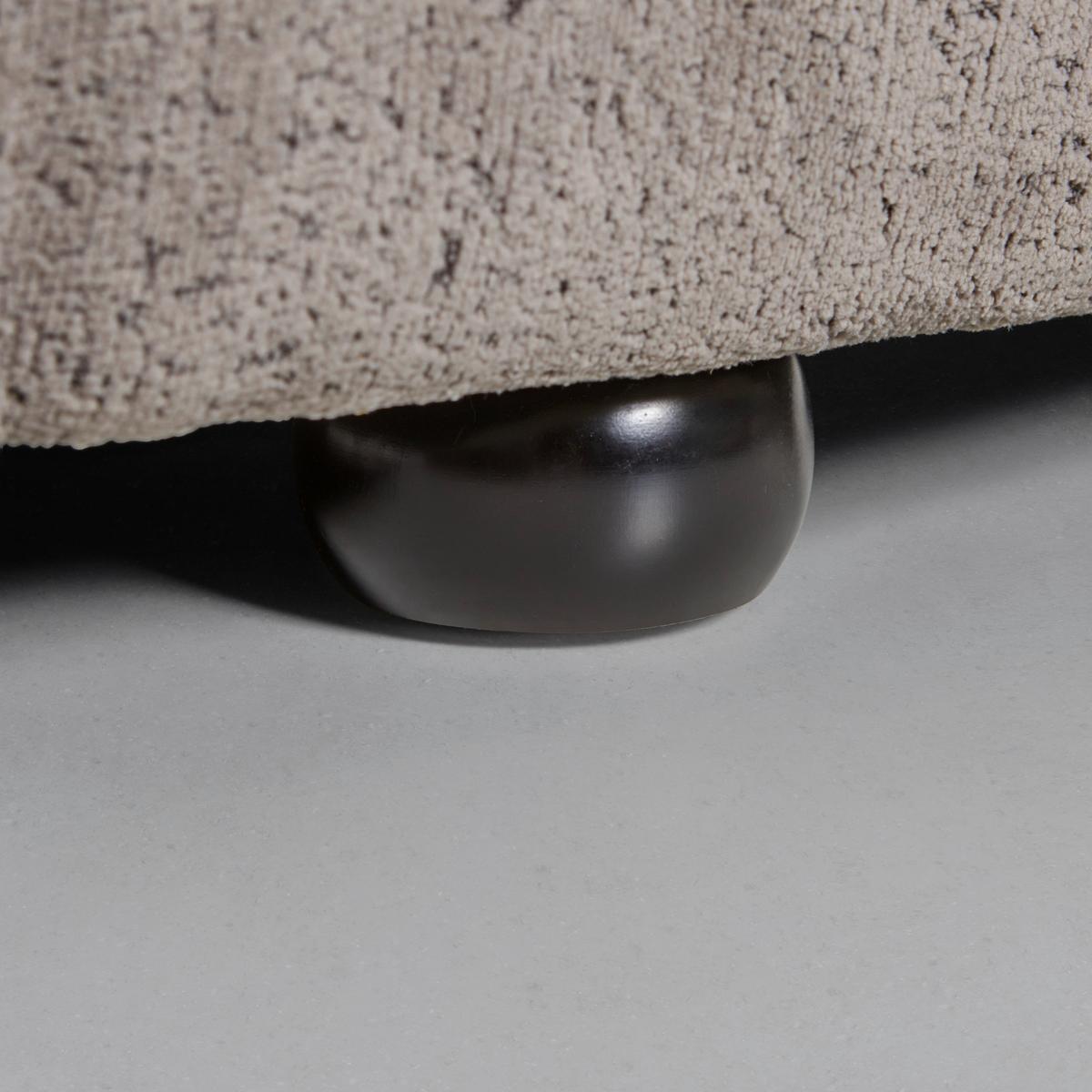 Wohnlandschaft Nilas Beige Webstoff - Beige/Schwarz, MODERN, Holz/Textil (335/65/154cm) - Bessagi Home