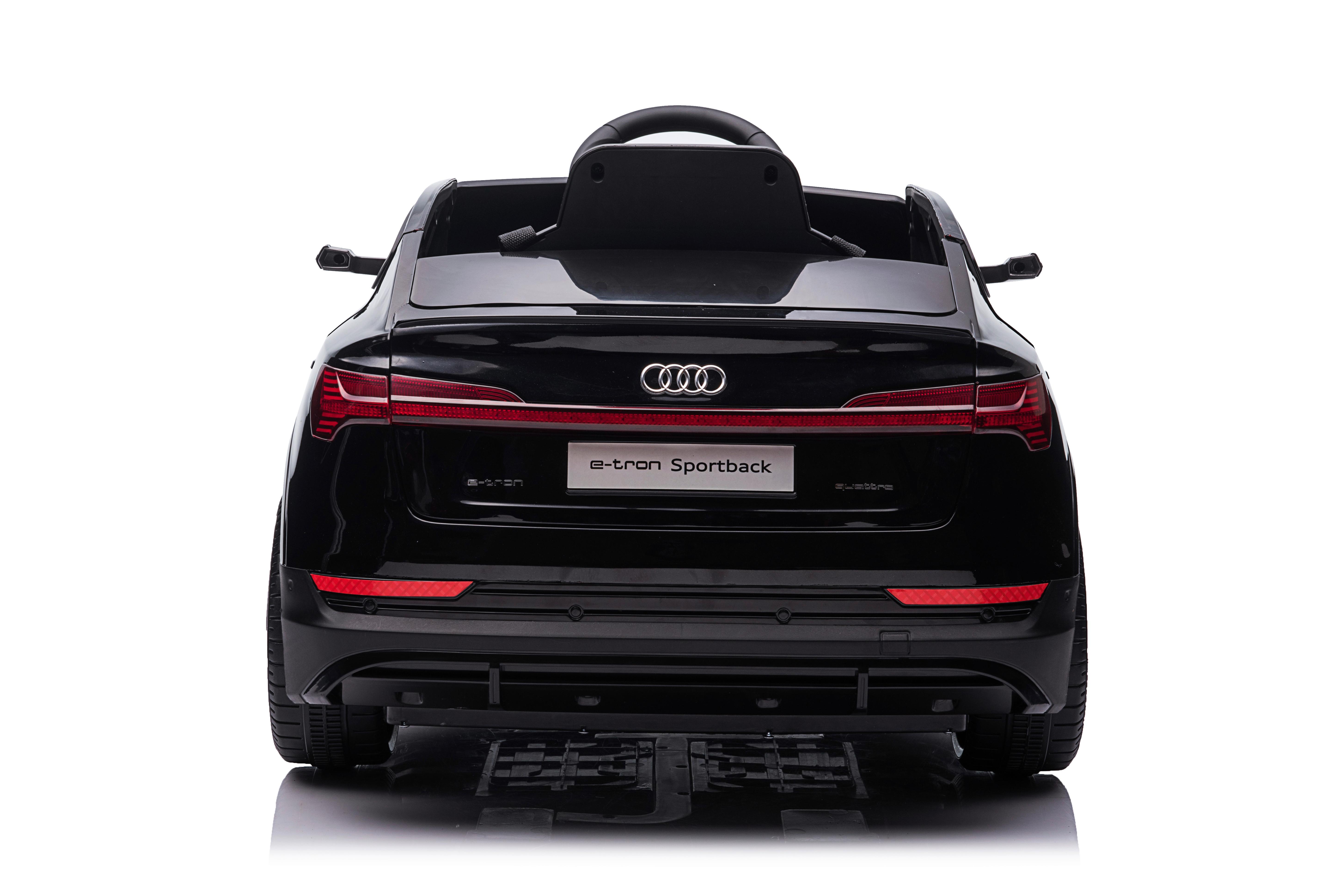 Elektro-Kinderauto Audi E-Tron Sportback Schwarz - Schwarz, KONVENTIONELL, Kunststoff (108/60/47cm)