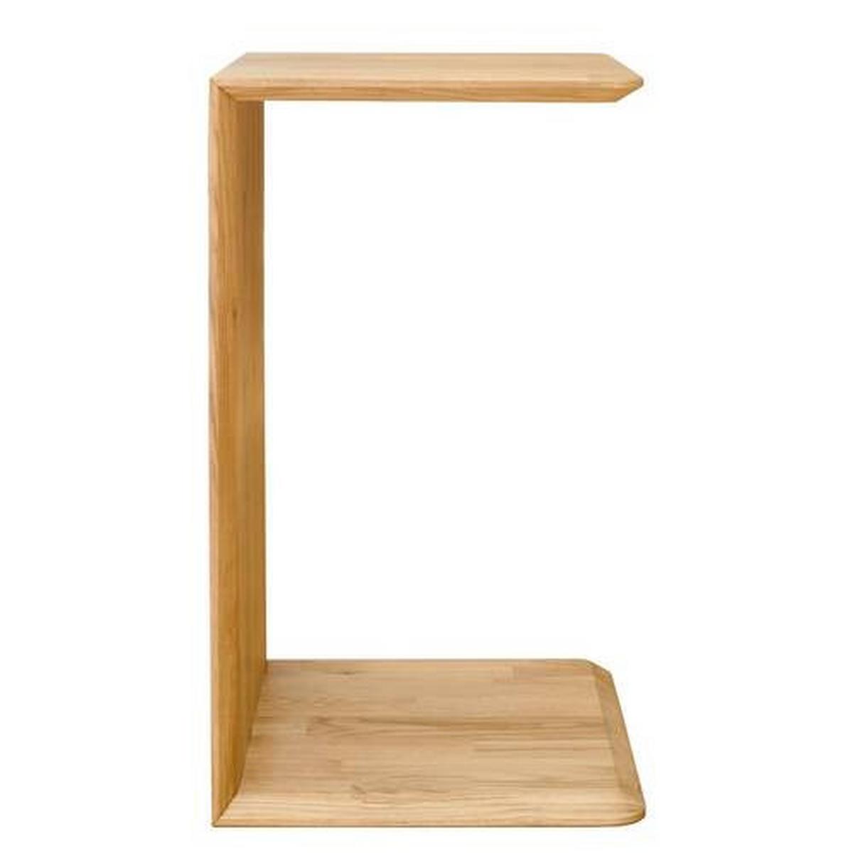 STOLIK BOCZNY ZOLO - kolor dębowy, Natur, drewno (35/38/60cm) - home24