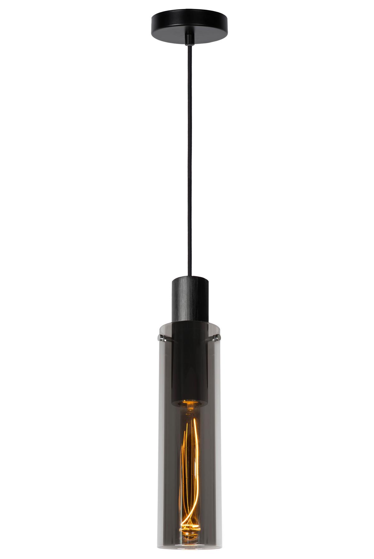 LAMPA ZWIESZANA 74404/01/65 ORLANDO - jasnoszary, Design, szkło (10/10/172cm) - Lucide