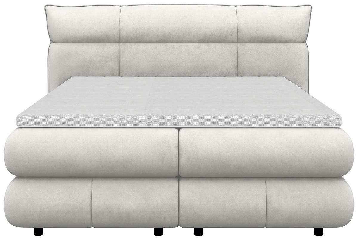 Boxspring Krevet Caramelo - crna/krem, Trend, tekstil/plastika (140/200cm) - Premium Living