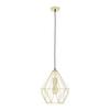Hängeleuchte Skeletton max. 60 Watt - Goldfarben, Metall (30/110cm) - Modern Living