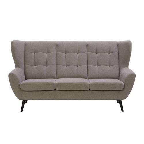 3-Sitzer-Sofa Helsinki in Grau/Dunkelgrau - Dunkelgrau/Schwarz, MODERN, Holz/Holzwerkstoff (193/102/90cm) - Mömax