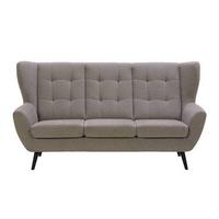 Canapea cu 3 locuri HELSINKI - gri închis/gri, Modern, lemn/textil (193/102/90cm) - Mömax