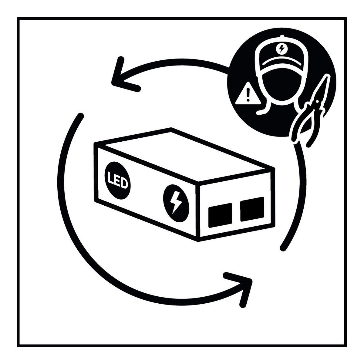 LED-Deckenleuchte Rondo in Schwarz max. 49 Watt - Schwarz, Design, Metall (59/53/5,5cm) - Trio Leuchten