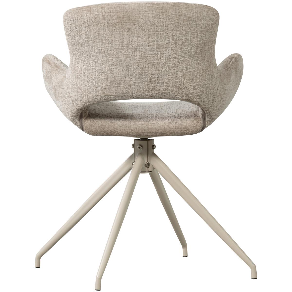 Armlehnstuhl-Set Eliva Sandfarben B: 58cm - Sandfarben, MODERN, Textil/Metall (58/82/58cm) - Livetastic