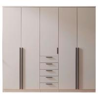 Ormar S Klasičnim Vratima Arnis - kašmir/crna, Konvencionalno, drvni materijal/plastika (225/210/52cm) - Modern Living