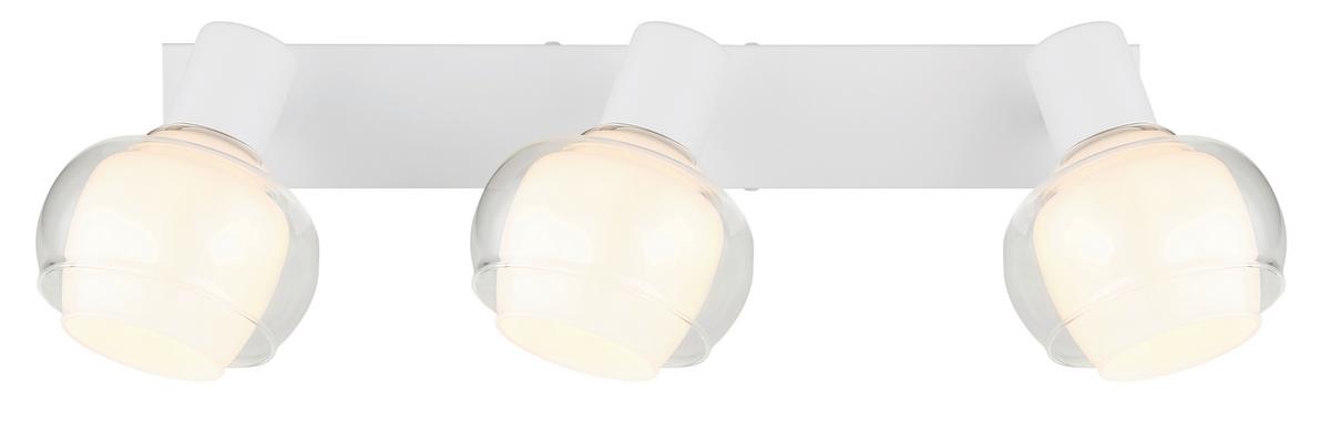Reflektor Tokki - barve kroma/bela, Design, kovina/steklo (41/10,5/13,5cm) - Globo