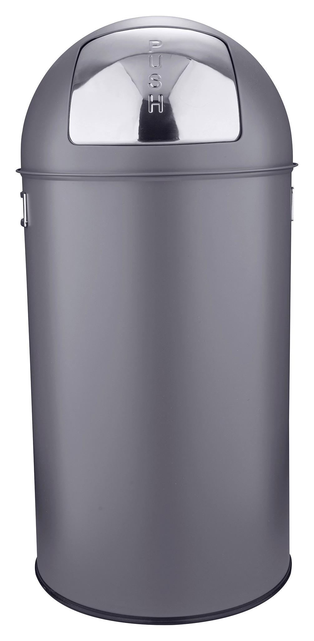 KOSZ NA ODPADY PREMIUM TOSS - szary, Konventionell, metal (34/74cm) - P & B