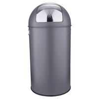 KOSZ NA ODPADY PREMIUM TOSS - szary, Konventionell, metal (34/74cm) - P & B