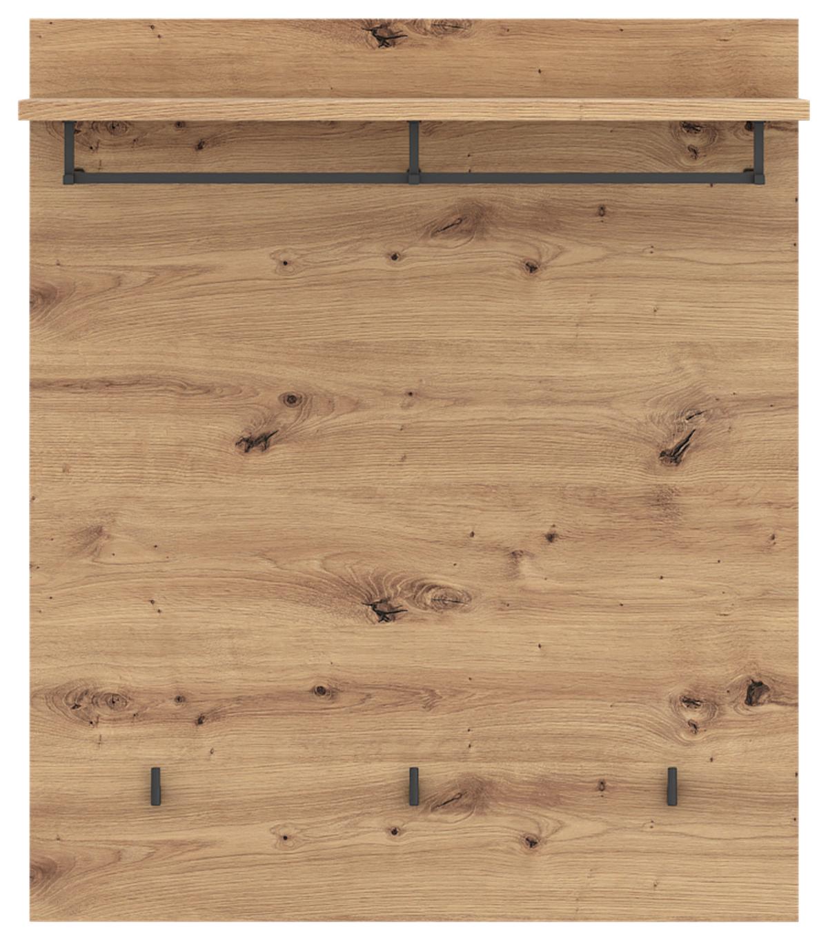 Garderobni Panel Turino, Barva Hrasta - Moderno, leseni material (86/101/29,6cm)