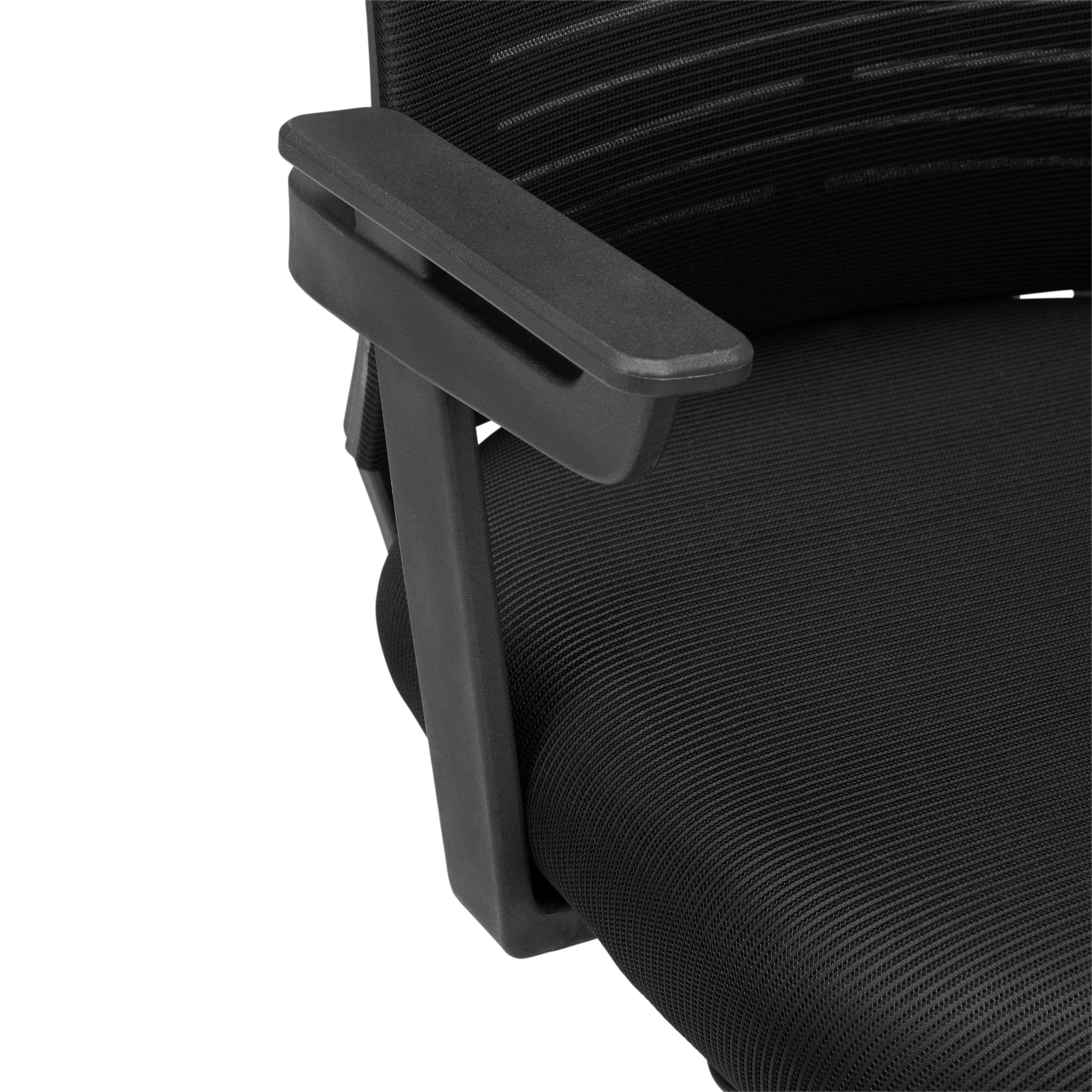 SNURRSTOL ARIANA -EXKLUSIV- - svart, Modern, metall/trämaterial (56/90-100/58cm) - Mömax