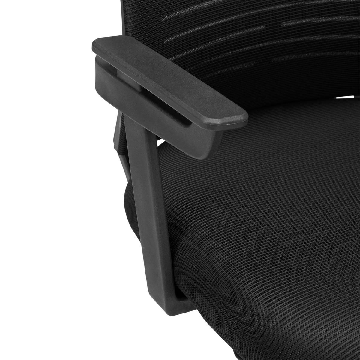 Drehstuhl in Schwarz - Schwarz, MODERN, Holzwerkstoff/Kunststoff (56/90-100/58cm) - Mömax