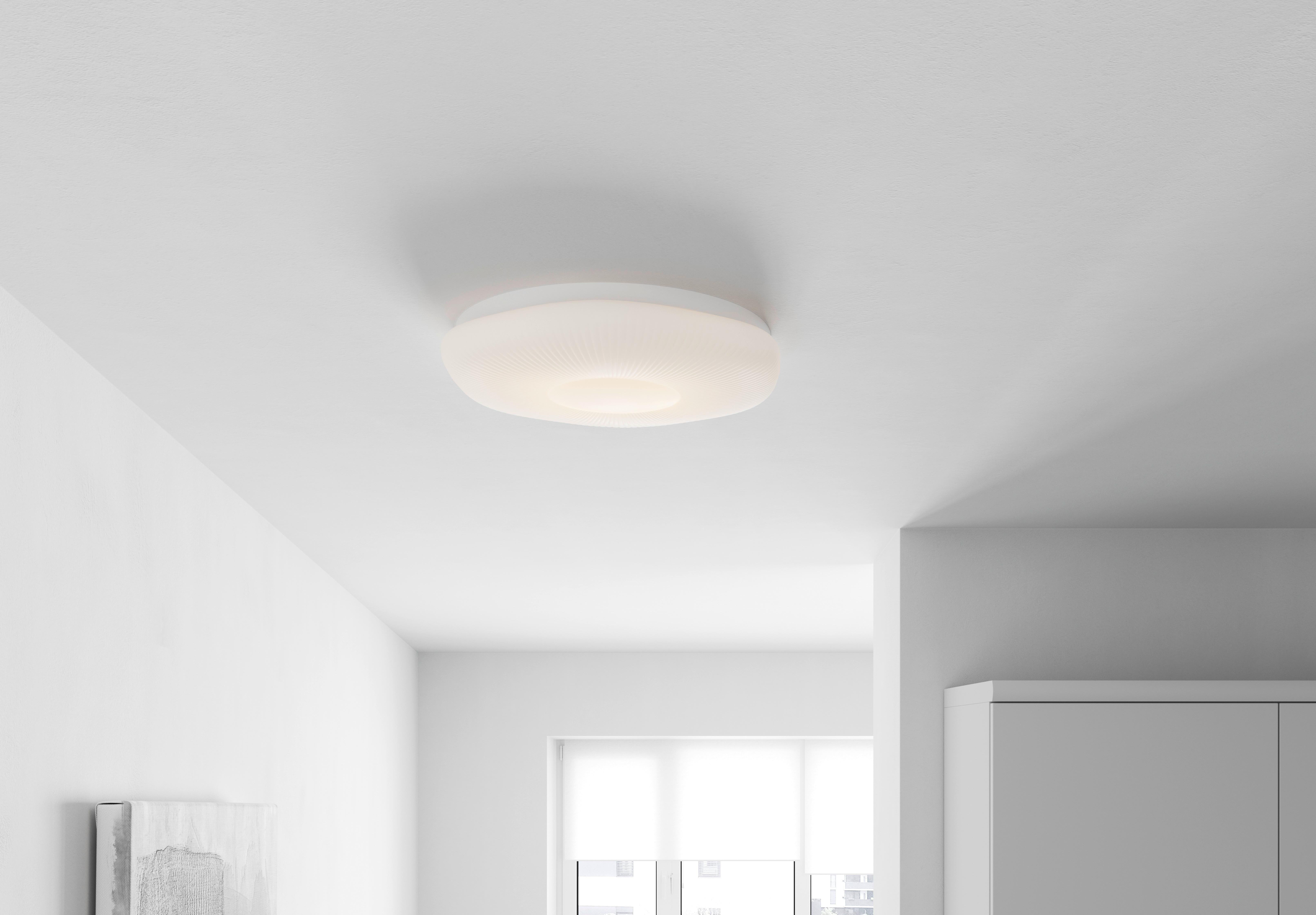 LED-TAKLAMPA AMPI - vit, Klassisk, metall/plast (48cm) - Mömax